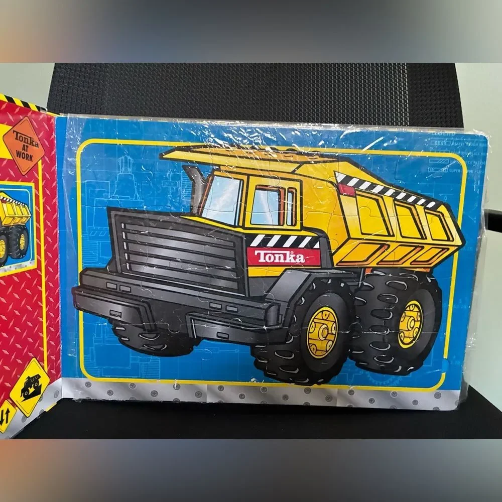 Tonka Construction Site Jigsaw Puzzle Book Truck 24 pcs. Boys toddler Kids